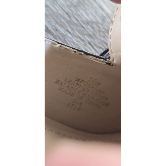 Marc Fisher Garland Black Leather Square Toe Loafer Heels w/ Buckle Detail 7.5M - Picture 7 of 14